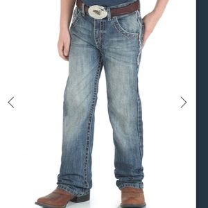 WRANGLER 20X BOYS' NO. 42 VINTAGE LOW SLIM BOOTCUT JEANS